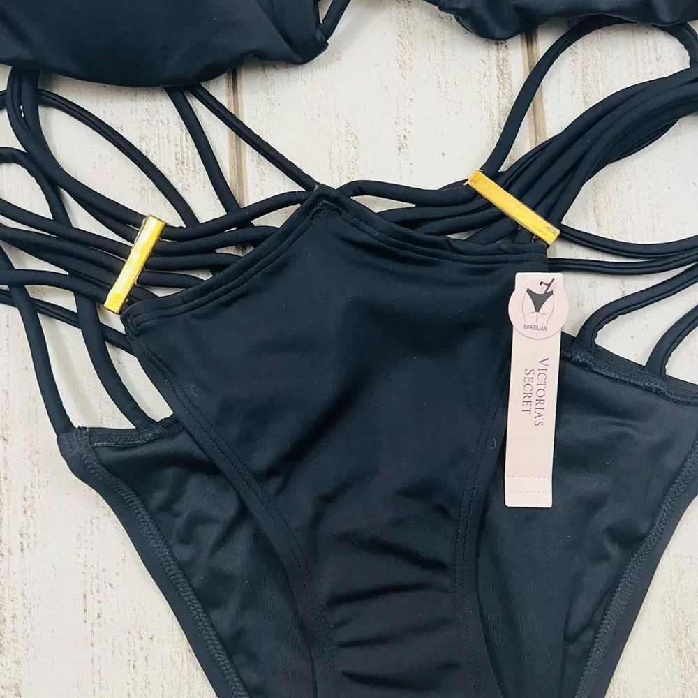 XL Victoria’s Secret Strappy Brazilian Bikini Swimsuit Set